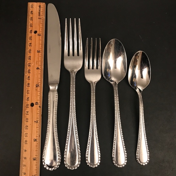 Oneida Pebblebrook ZZ-13 Stainless Flatware Mixed Lot Of 20 Knife Forks Spoons - Picture 10 of 14